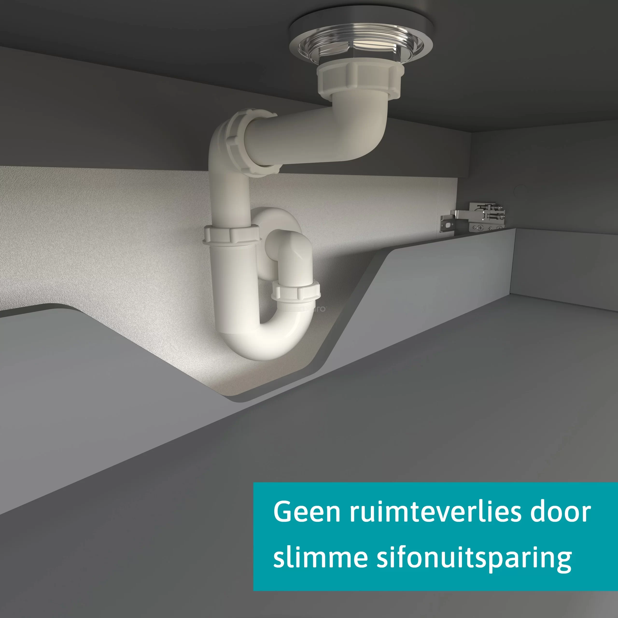 Modulo Plato Badkamermeubel Voor Waskom | 120 Cm Mat Zwart Vlak Front Middengrijs Blad 1 Lade 7 Modulo Plato Badkamermeubel Voor Waskom | 120 Cm Mat Zwart Vlak Front Middengrijs Blad 1 Lade - Afbeelding 5