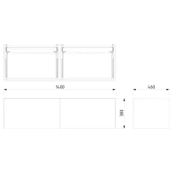 Modulo Plato Badkamermeubel Voor Waskom | 140 Cm Middenbruin Eiken Vlak Front Middenbruin Eiken Blad 2 Lades Naast Elkaar -Winkel Voor Badkamermeubels modulo plato badkamermeubel voor waskom 140 cm middenbruin eiken vlak front middenbruin eiken blad 2 lades naast elkaar bmk12 00047 6