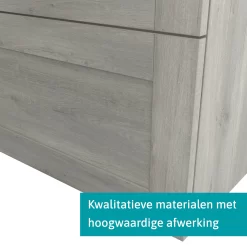 Modulo Plato Badkamermeubel Voor Waskom | 80 Cm Grijs Eiken Kader Front Eiken Blad 1 Lade 11 Modulo Plato Badkamermeubel Voor Waskom | 80 Cm Grijs Eiken Kader Front Eiken Blad 1 Lade -Winkel Voor Badkamermeubels modulo plato badkamermeubel voor waskom 80 cm grijs eiken kader front eiken blad 1 lade bmk11 01624 3