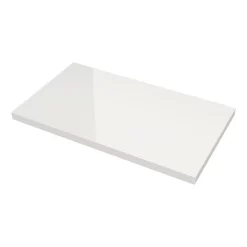 Modulo Plato Badkamermeubel Voor Waskom | 80 Cm Middengrijs Lamel Front Hoogglans Wit Blad 1 Lade -Winkel Voor Badkamermeubels modulo plato badkamermeubel voor waskom 80 cm middengrijs lamel front hoogglans wit blad 1 lade bmk11 00328 2