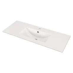 Modulo Slim Badkamermeubel Met Wastafel | 100 Cm Mat Zwart Greeploos Front Keramiek 2 Lades Onder Elkaar -Winkel Voor Badkamermeubels modulo slim badkamermeubel met wastafel 100 cm mat zwart greeploos front keramiek 2 lades onder elkaar bmw37 00547 2