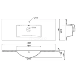 Modulo Slim Badkamermeubel Met Wastafel | 100 Cm Mat Zwart Greeploos Front Keramiek 2 Lades Onder Elkaar -Winkel Voor Badkamermeubels modulo slim badkamermeubel met wastafel 100 cm mat zwart greeploos front keramiek 2 lades onder elkaar bmw37 00547 5
