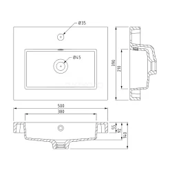 Modulo Slim Badkamermeubel Met Wastafel | 50 Cm Lichtgrijs Beton Vlak Front Mineraalmarmer 2 Lades Onder Elkaar -Winkel Voor Badkamermeubels modulo slim badkamermeubel met wastafel 50 cm lichtgrijs beton vlak front mineraalmarmer 2 lades onder elkaar bmw37 00061 5