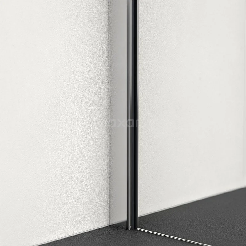 Pearl Inloopdouche | 120x120 Cm Chroom Matglas 2 Vaste Wanden 4 Pearl Inloopdouche | 120x120 Cm Chroom Matglas 2 Vaste Wanden - Afbeelding 2