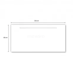 Primo Badkamerspiegel Met Ledverlichting | 120x60cm -Winkel Voor Badkamermeubels primo badkamerspiegel met ledverlichting 120x60cm m31 1200 45505 4
