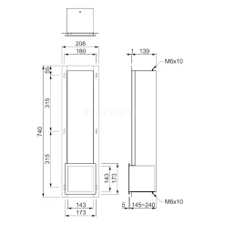Reserve Toiletrolhouder, Inbouw, Vierkant, Zwart -Winkel Voor Badkamermeubels reserve toiletrolhouder inbouw vierkant zwart 240 1102mb 2