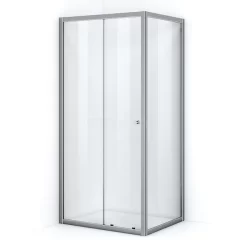 Ruby Allure Douchecabine | 100x90 Cm Chroom Helder Glas Schuifdeur Rechthoek