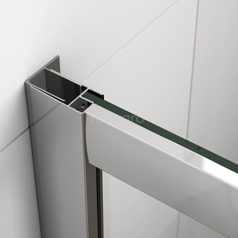 Ruby Allure Douchecabine | 120x80 Cm Chroom Helder Glas Schuifdeur Rechthoek 4 Ruby Allure Douchecabine | 120x80 Cm Chroom Helder Glas Schuifdeur Rechthoek - Afbeelding 2