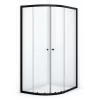 Ruby Allure Douchecabine | 120x90 Cm Mat Zwart Helder Glas Schuifdeur Offset -Winkel Voor Badkamermeubels ruby allure douchecabine 120x90 cm mat zwart helder glas schuifdeur offset r0820 1209m