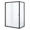 Ruby Allure Douchecabine | 140x100 Cm Mat Zwart Helder Glas Schuifdeur Rechthoek -Winkel Voor Badkamermeubels ruby allure douchecabine 140x100 cm mat zwart helder glas schuifdeur rechthoek l0920 1410m