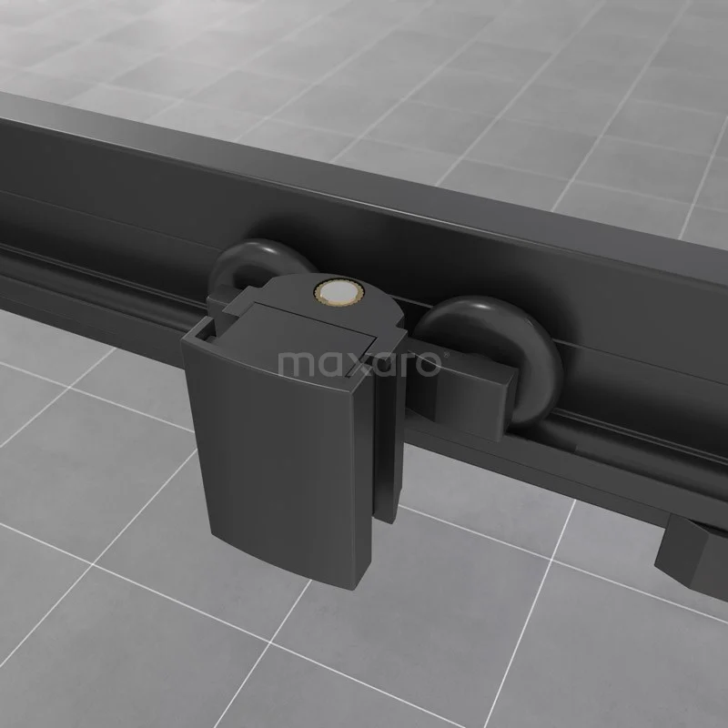 Ruby Allure Douchecabine | 150x90 Cm Mat Zwart Helder Glas Schuifdeur Rechthoek 6 Ruby Allure Douchecabine | 150x90 Cm Mat Zwart Helder Glas Schuifdeur Rechthoek - Afbeelding 4