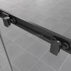 Ruby Allure Douchecabine | 80x70 Cm Mat Zwart Helder Glas Schuifdeur Rechthoek -Winkel Voor Badkamermeubels ruby allure douchecabine 80x70 cm mat zwart helder glas schuifdeur rechthoek l0820 0807m 2