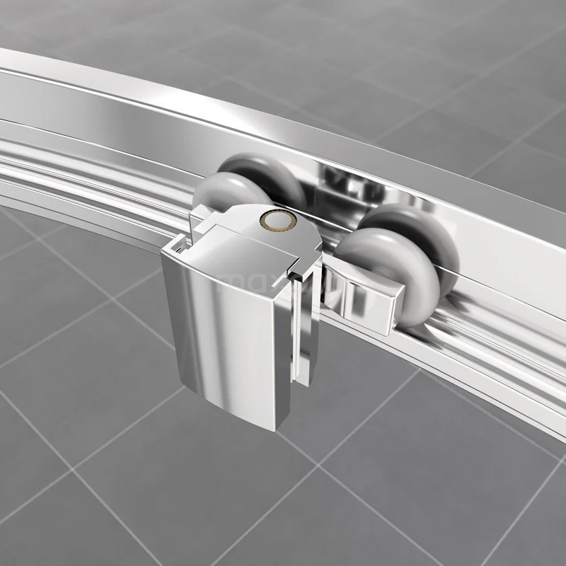 Ruby Allure Douchecabine | 80x80 Cm Chroom Helder Glas Schuifdeur Kwartrond 6 Ruby Allure Douchecabine | 80x80 Cm Chroom Helder Glas Schuifdeur Kwartrond - Afbeelding 4