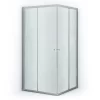 Ruby Allure Douchecabine | 80x80 Cm Chroom Matglas Schuifdeur Vierkant