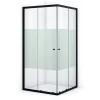 Ruby Allure Douchecabine | 80x80 Cm Mat Zwart Helder Met Matte Strook Schuifdeur Vierkant 1 Ruby Allure Douchecabine | 80x80 Cm Mat Zwart Helder Met Matte Strook Schuifdeur Vierkant -Winkel Voor Badkamermeubels ruby allure douchecabine 80x80 cm mat zwart helder met matte strook schuifdeur vierkant l0830 0808m