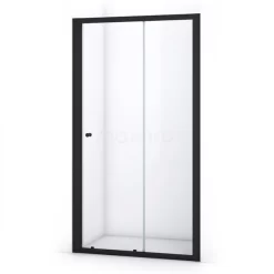 Ruby Allure Douchedeur | 105 Cm Mat Zwart Helder Glas Schuifdeur