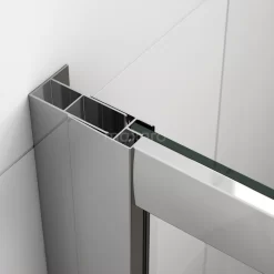 Ruby Allure Douchedeur | 115 Cm Chroom Helder Glas Schuifdeur -Winkel Voor Badkamermeubels ruby allure douchedeur 115 cm chroom helder glas schuifdeur s0880 1100c 1