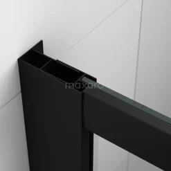 Ruby Allure Douchedeur | 115 Cm Mat Zwart Helder Glas Schuifdeur -Winkel Voor Badkamermeubels ruby allure douchedeur 115 cm mat zwart helder glas schuifdeur s0880 1100m 1