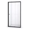 Ruby Allure Douchedeur | 120 Cm Mat Zwart Helder Glas Schuifdeur -Winkel Voor Badkamermeubels ruby allure douchedeur 120 cm mat zwart helder glas schuifdeur s0820 1200m