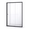 Ruby Allure Douchedeur | 140 Cm Mat Zwart Helder Glas Schuifdeur
