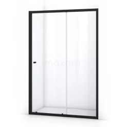 Ruby Allure Douchedeur | 140 Cm Mat Zwart Helder Glas Schuifdeur