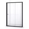Ruby Allure Douchedeur | 145 Cm Mat Zwart Helder Glas Schuifdeur 2 Ruby Allure Douchedeur | 145 Cm Mat Zwart Helder Glas Schuifdeur -Winkel Voor Badkamermeubels ruby allure douchedeur 145 cm mat zwart helder glas schuifdeur s0880 1400m