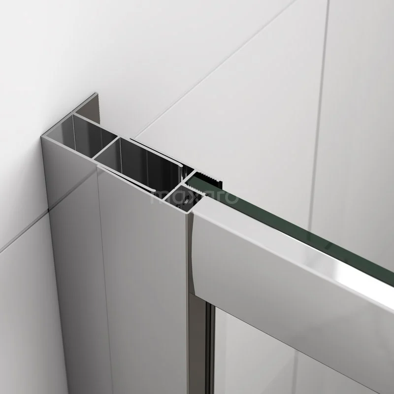 Ruby Allure Douchedeur | 175 Cm Chroom Helder Glas Schuifdeur 4 Ruby Allure Douchedeur | 175 Cm Chroom Helder Glas Schuifdeur - Afbeelding 2