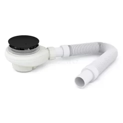 Sifon & Afvoerslang Hoge Douchebak En Stoomcabine Zwart