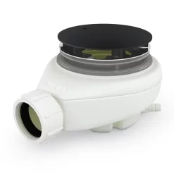 Sifon Lage Douchebak Zwart