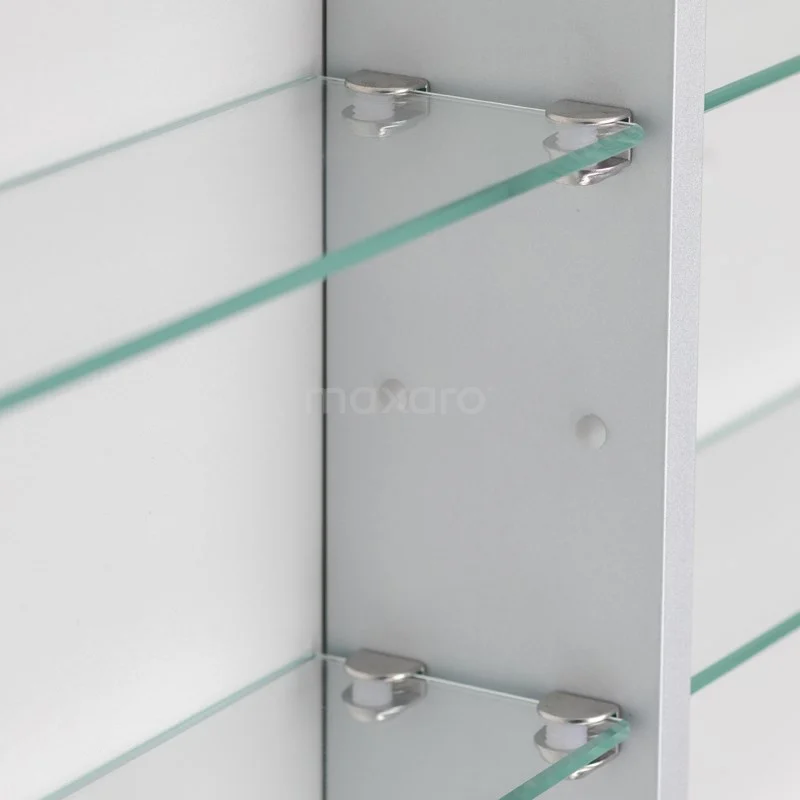 Spiegelkast Met Verlichting Lento 60x70cm Stopcontact 6 Spiegelkast Met Verlichting Lento 60x70cm Stopcontact - Afbeelding 4