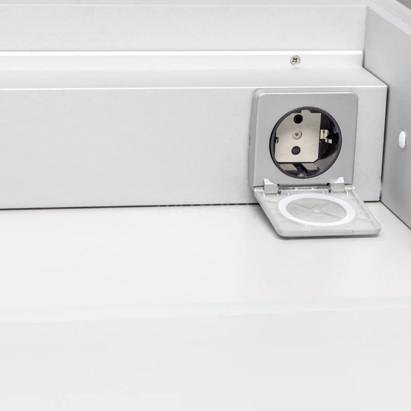 Spiegelkast Met Verlichting Lento 60x70cm Stopcontact 8 Spiegelkast Met Verlichting Lento 60x70cm Stopcontact - Afbeelding 6