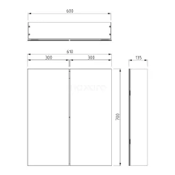 Spiegelkast Met Verlichting Lento 60x70cm Stopcontact 17 Spiegelkast Met Verlichting Lento 60x70cm Stopcontact -Winkel Voor Badkamermeubels spiegelkast met verlichting lento 60x70cm stopcontact k45 0600 55505 7