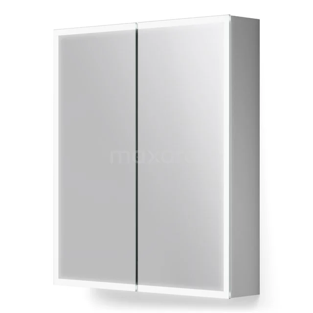 Spiegelkast Met Verlichting Lento 60x70cm Stopcontact 3 Spiegelkast Met Verlichting Lento 60x70cm Stopcontact