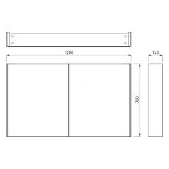 Spiegelkast Met Verlichting Modulo 120x70cm Lichtbruin Eiken 13 Spiegelkast Met Verlichting Modulo 120x70cm Lichtbruin Eiken -Winkel Voor Badkamermeubels spiegelkast met verlichting modulo 120x70cm lichtbruin eiken k99 1200 59009 34 5