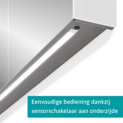 Spiegelkast Met Verlichting Modulo 160x70cm Mat Wit -Winkel Voor Badkamermeubels spiegelkast met verlichting modulo 160x70cm mat wit k99 1600 59008 05 3
