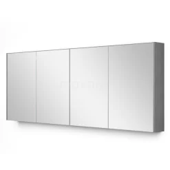 Spiegelkast Met Verlichting Modulo 180x70cm Lichtgrijs Beton