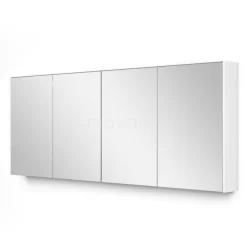 Spiegelkast Met Verlichting Modulo 180x70cm Mat Wit