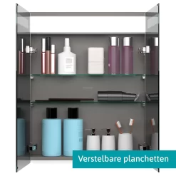 Spiegelkast Met Verlichting Modulo 60x70cm Hoogglans Wit 9 Spiegelkast Met Verlichting Modulo 60x70cm Hoogglans Wit -Winkel Voor Badkamermeubels spiegelkast met verlichting modulo 60x70cm hoogglans wit k99 0600 59008 04 2