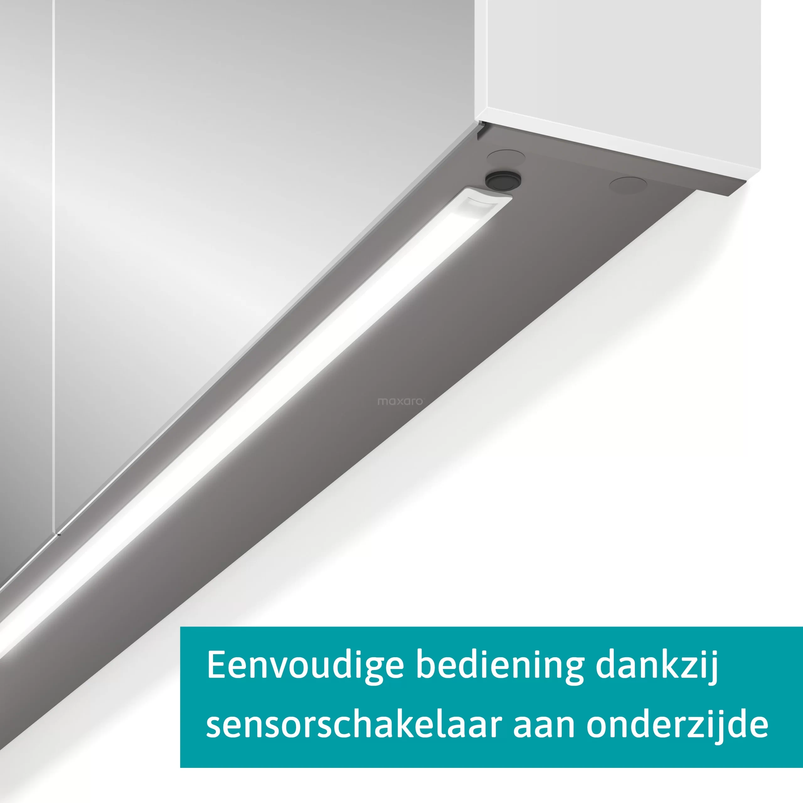 Spiegelkast Met Verlichting Modulo 60x70cm Hoogglans Wit 6 Spiegelkast Met Verlichting Modulo 60x70cm Hoogglans Wit - Afbeelding 4