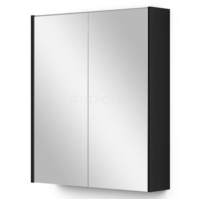 Spiegelkast Met Verlichting Modulo 60x70cm Hoogglans Zwart 3 Spiegelkast Met Verlichting Modulo 60x70cm Hoogglans Zwart