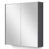 Spiegelkast Met Verlichting Modulo 70x70cm Donkergrijs 2 Spiegelkast Met Verlichting Modulo 70x70cm Donkergrijs -Winkel Voor Badkamermeubels spiegelkast met verlichting modulo 70x70cm donkergrijs k99 0700 59009 06
