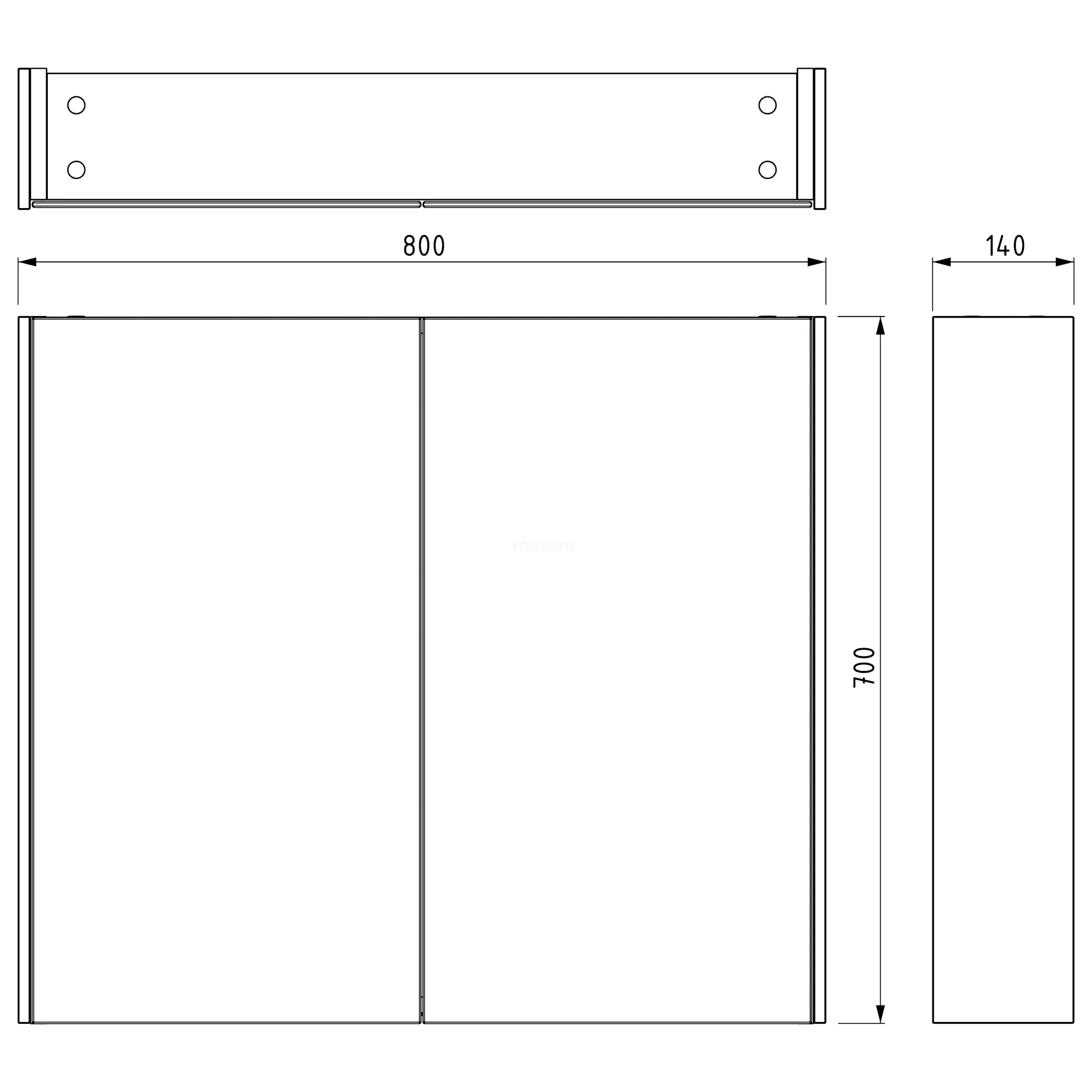 Spiegelkast Met Verlichting Modulo 80x70cm Mat Wit 8 Spiegelkast Met Verlichting Modulo 80x70cm Mat Wit - Afbeelding 6