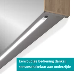 Spiegelkast Met Verlichting Modulo 90x70cm Lichtbruin Eiken 10 Spiegelkast Met Verlichting Modulo 90x70cm Lichtbruin Eiken -Winkel Voor Badkamermeubels spiegelkast met verlichting modulo 90x70cm lichtbruin eiken k99 0900 59009 34 3