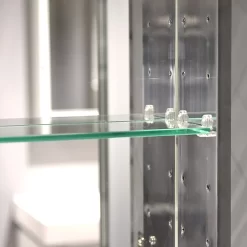 Spiegelkast Mio 100x66cm Aluminium 2 Deuren 10 Spiegelkast Mio 100x66cm Aluminium 2 Deuren -Winkel Voor Badkamermeubels spiegelkast mio 100x66cm aluminium 2 deuren k03 1000 45605 3