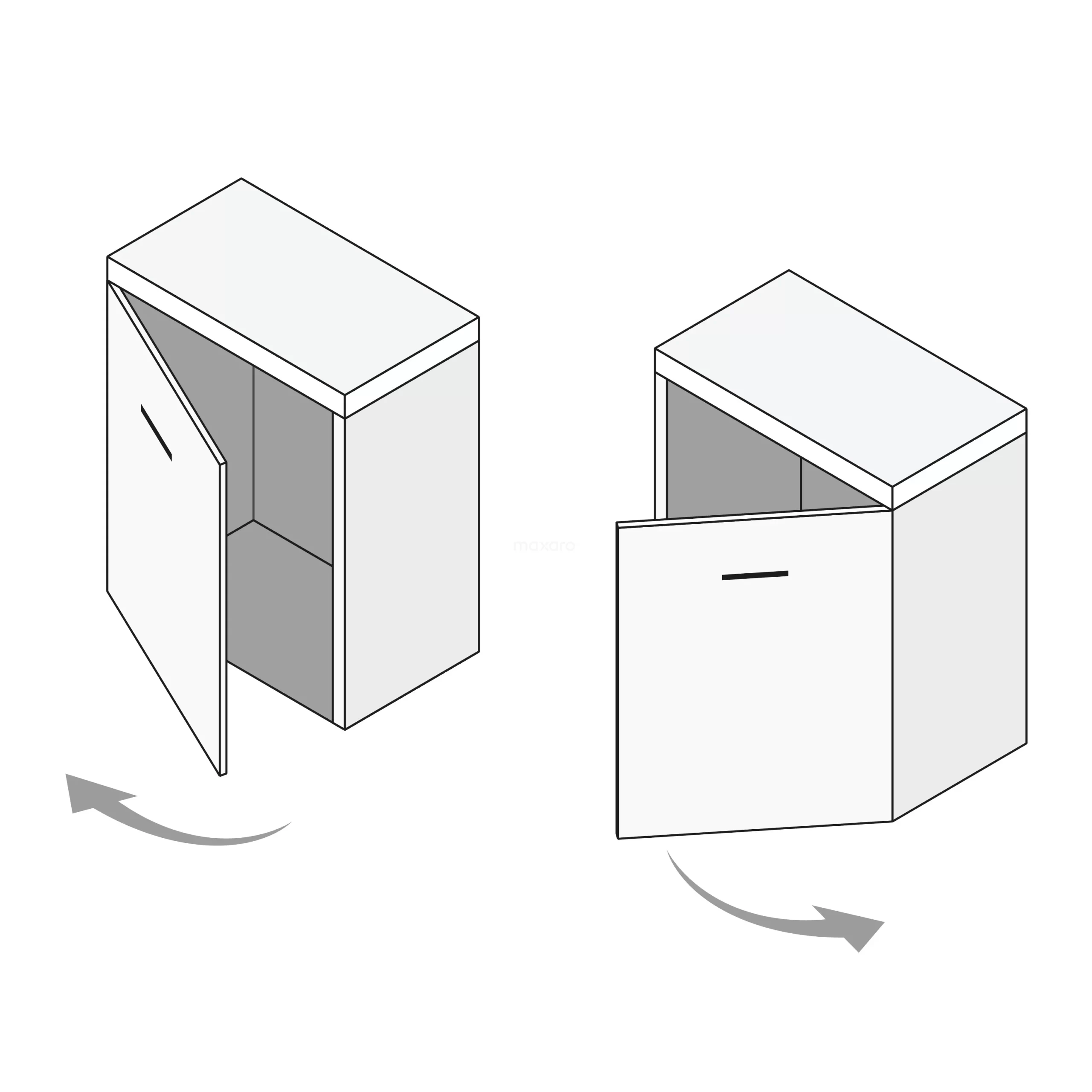 Toiletmeubel Met Waskom Keramiek Modulo Lichtgrijs Eiken Vlak 41 Cm Middengrijs Blad 5 Toiletmeubel Met Waskom Keramiek Modulo Lichtgrijs Eiken Vlak 41 Cm Middengrijs Blad - Afbeelding 3