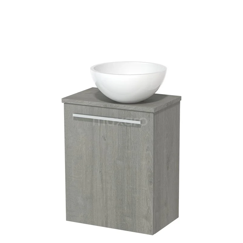Toiletmeubel Met Waskom Mineraalmarmer Glanzend Modulo Grijs Eiken 41 Cm 4 Toiletmeubel Met Waskom Mineraalmarmer Glanzend Modulo Grijs Eiken 41 Cm - Afbeelding 2
