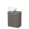 Toiletmeubel Met Waskom Mineraalmarmer Modulo Donkerbruin Eiken Kader 41 Cm Grijs Eiken Blad -Winkel Voor Badkamermeubels toiletmeubel met waskom mineraalmarmer modulo donkerbruin eiken kader 41 cm grijs eiken blad tmk10 02440