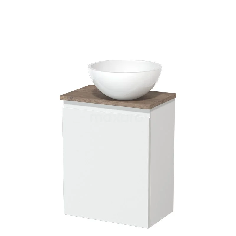 Toiletmeubel Met Waskom Mineraalmarmer Modulo Mat Wit Greeploos 41 Cm Middenbruin Eiken Blad 4 Toiletmeubel Met Waskom Mineraalmarmer Modulo Mat Wit Greeploos 41 Cm Middenbruin Eiken Blad - Afbeelding 2