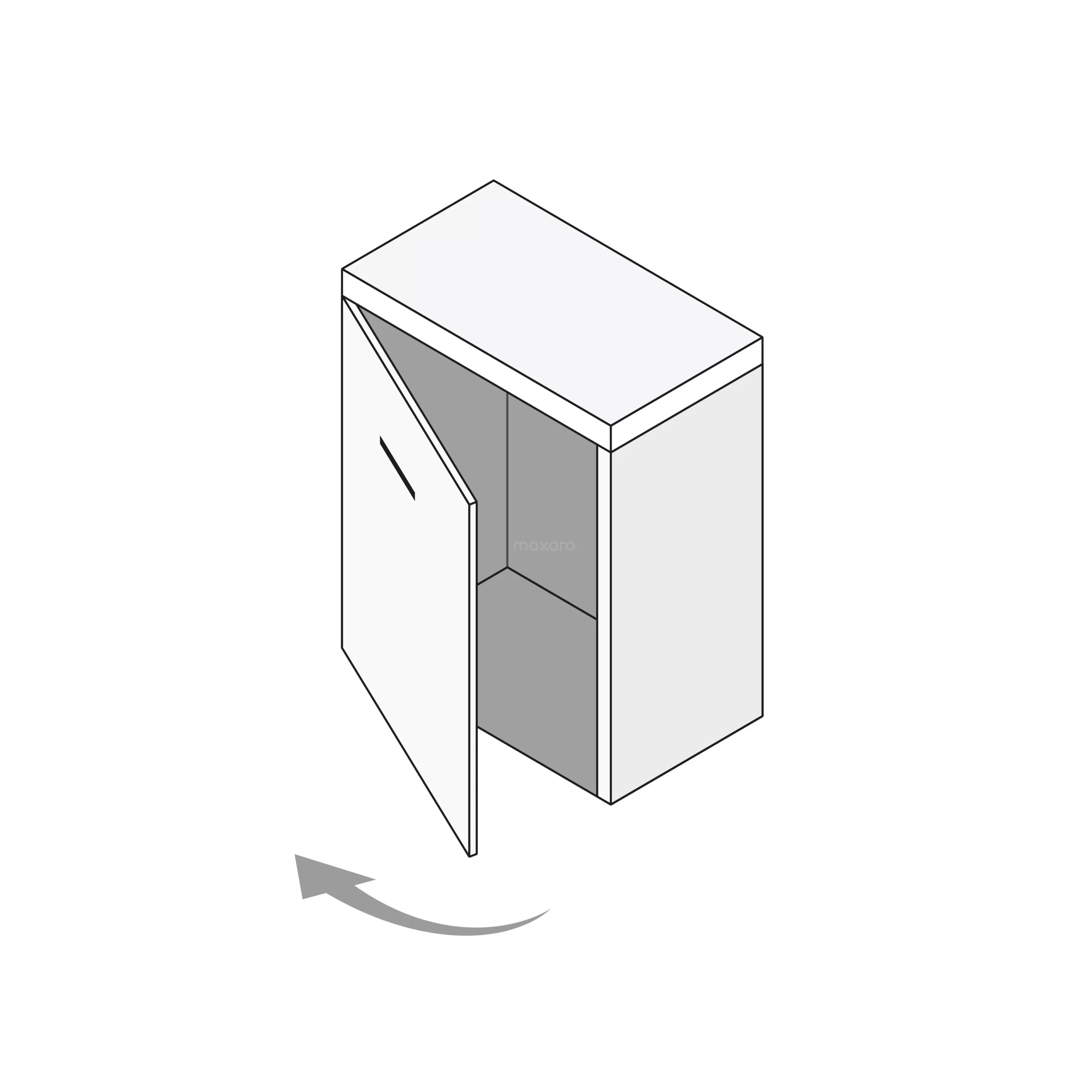 Toiletmeubel Met Waskom Mineraalmarmer Modulo Mat Zwart Greeploos 41 Cm Donkerbruin Eiken Blad 5 Toiletmeubel Met Waskom Mineraalmarmer Modulo Mat Zwart Greeploos 41 Cm Donkerbruin Eiken Blad - Afbeelding 3