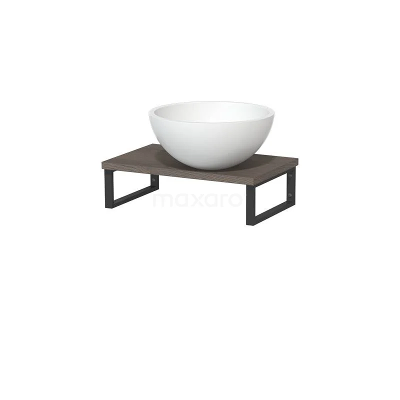 Toiletmeubel Met Waskom Solid Surface Mat Modulo Donkerbruin Eiken 41 Cm Wandbeugels Zwart 4 Toiletmeubel Met Waskom Solid Surface Mat Modulo Donkerbruin Eiken 41 Cm Wandbeugels Zwart - Afbeelding 2